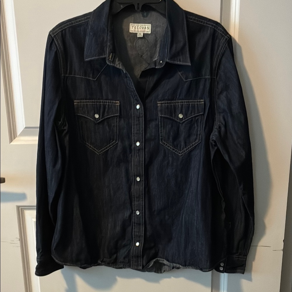 Levi's Dark Denim Button-Up Shirt